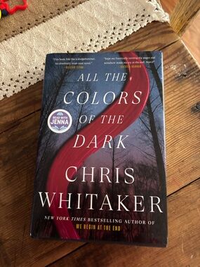 All the Colors of the Dark by Chris Whitaker - Hardcover, Red & Blue Cover